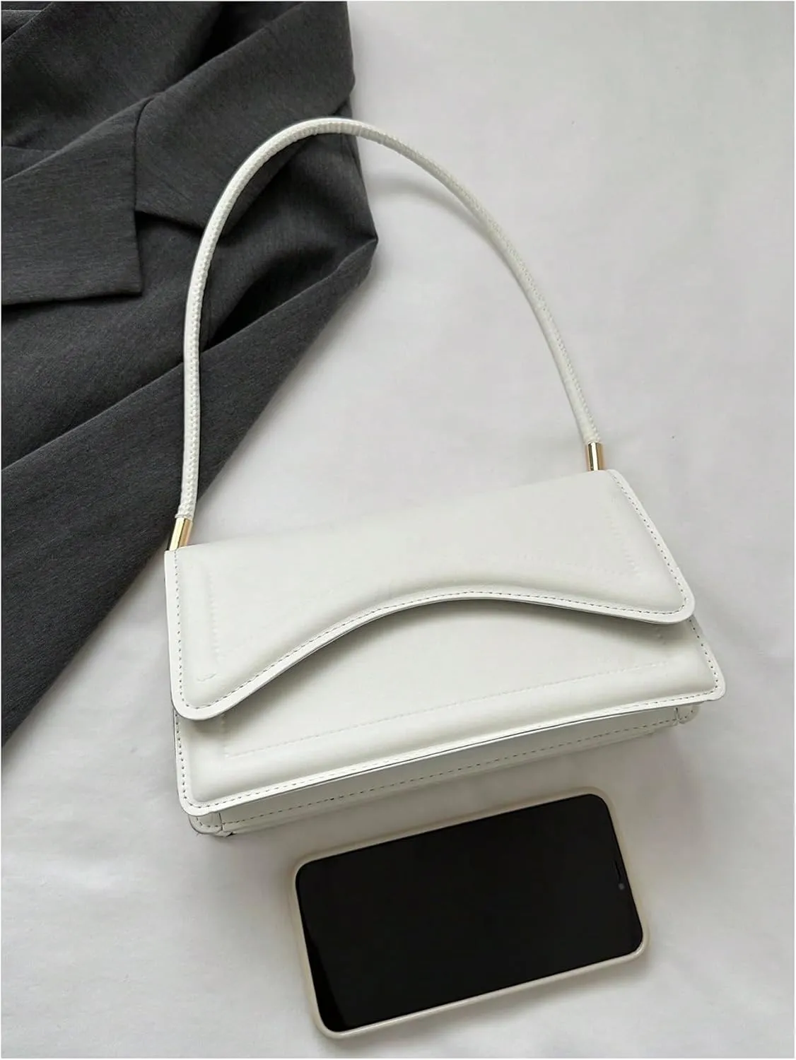 Floerns Women's Leather Shoulder Bag Retro Purse Clutch Small Tote Handbag