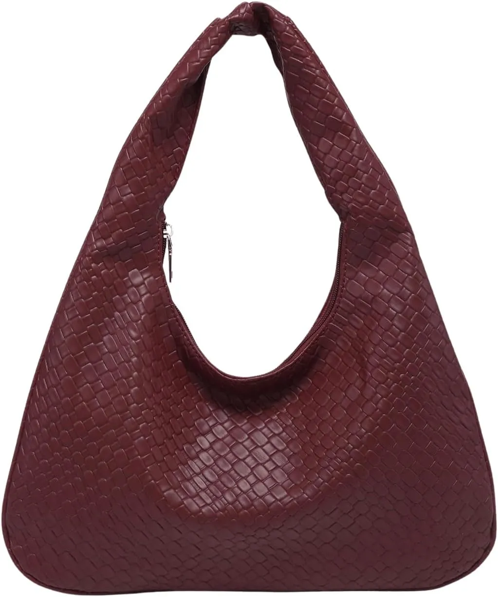 Floerns Women's Vintage Leather Tote Shoulder Handbag Top Handle Hobo Bag