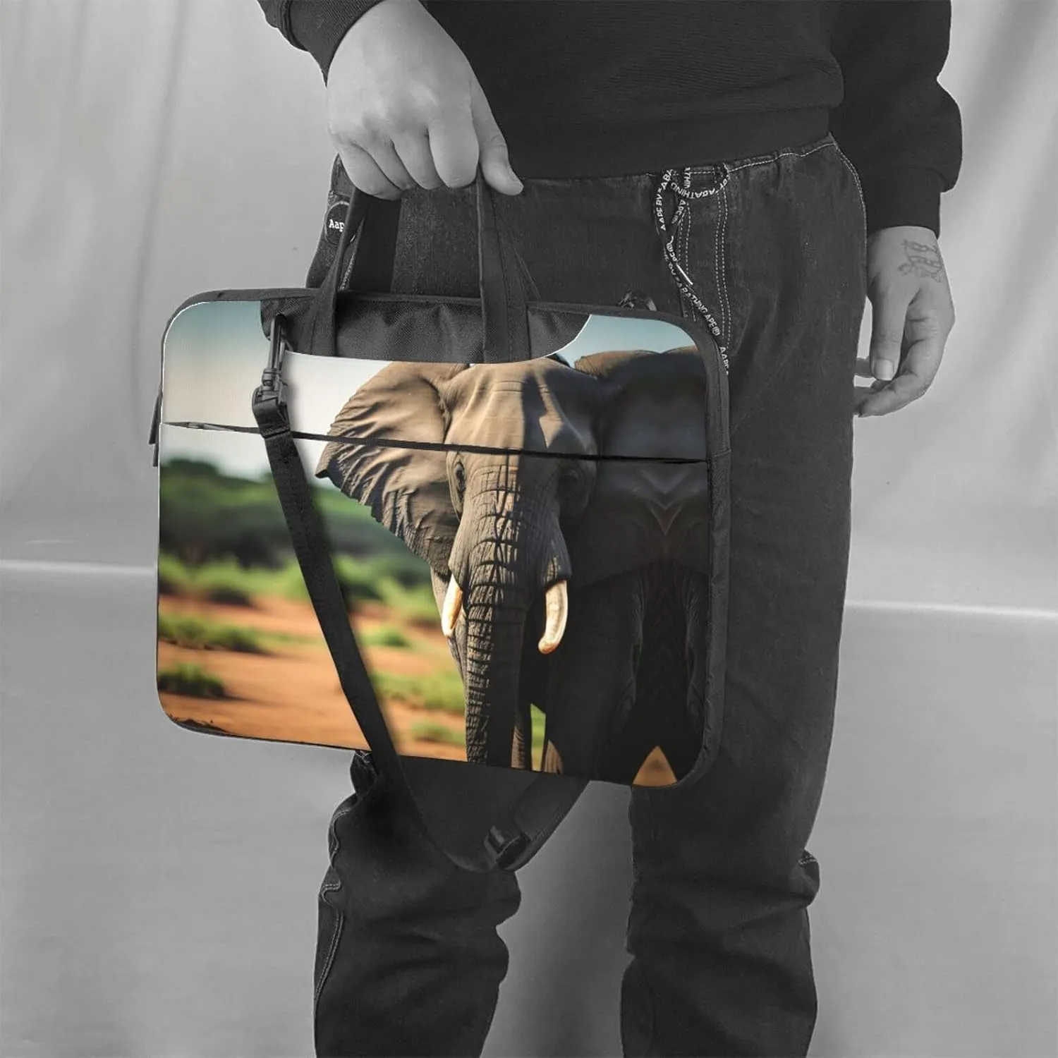 Flowers Colorful Butterfly 1 Stylish And Lightweight Laptop Messenger Bag,Handbag,Briefcase,Perfect For Business Travel