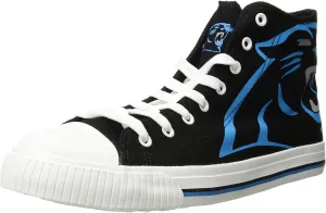 FOCO Mens NFL High Top Big Logo Canvas Sneakers Shoes