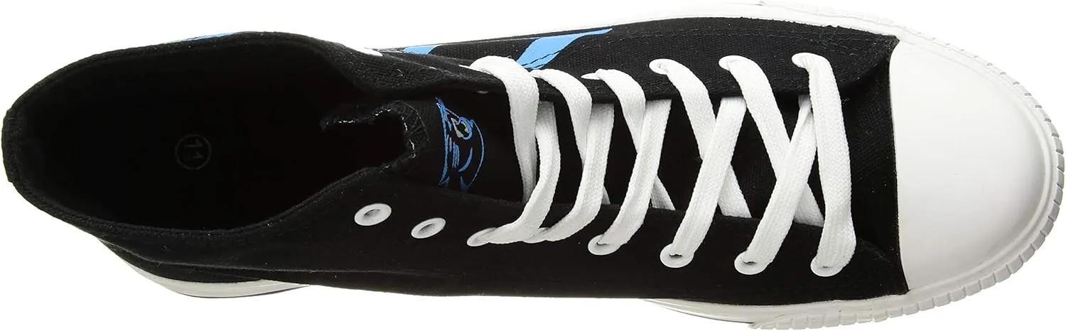 FOCO Mens NFL High Top Big Logo Canvas Sneakers Shoes