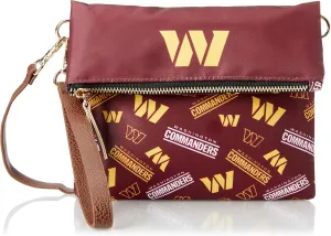 FOCO NFL Team Logo Printed Collection Foldover Purse Handbag Bag Tote