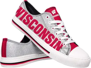 FOCO womens Ncaa College Team Logo Fashion Low Top Canvas Sneakers Shoes