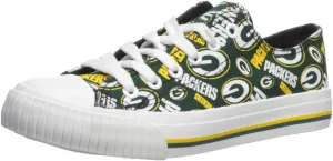 FOCO Women's NFL Team Logo Ladies Fashion Glitter Low Top Canvas Sneakers Shoes Dallas Cowboys Shoes-10/XXL