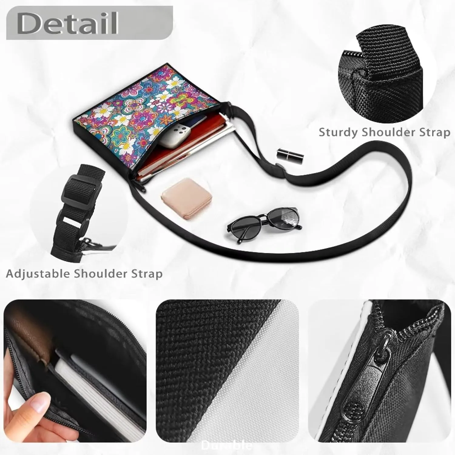 FOR U DESIGNS Travel Shoulder Bag Cardinal Heart for Women Trendy Crossbody Bags Lightweight Hobo Satchel Purses