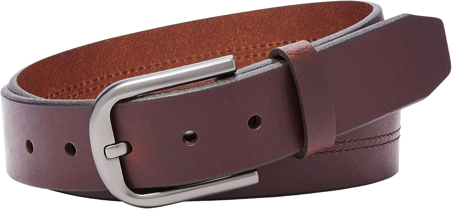 Fossil Men's Brown Leather Belt