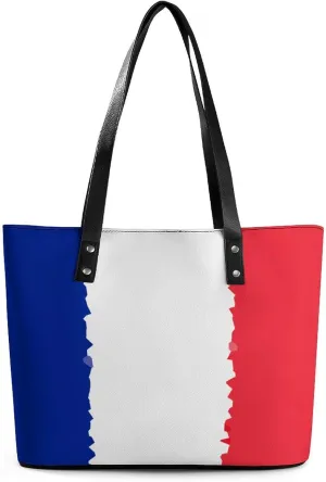 France Women's Tote Shoulder Bag Handbag Top Handle Leather 29 * 34 * 14cm