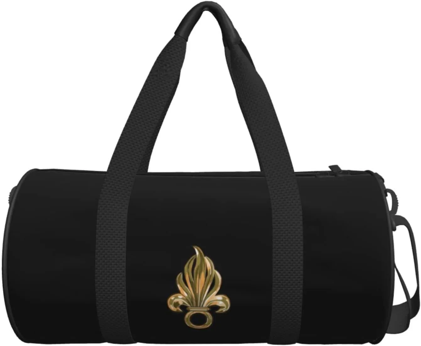 French Foreign Legion Logo Travel Luggage Duffel Bag Sports Rolling Foldable Duffel Bag, Black