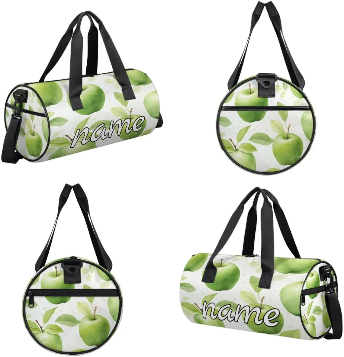Fresh Apples Personalized Dance Bags, Fresh Apples Custom Sport Duffel Bag Travel Duffle Bag Overnight Weekender Bag