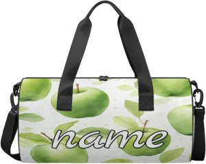 Fresh Apples Personalized Dance Bags, Fresh Apples Custom Sport Duffel Bag Travel Duffle Bag Overnight Weekender Bag