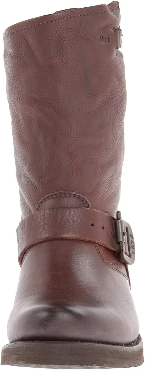 Frye Veronica Short Boots for Women Made from Full-Grain Leather with Antique Metal Hardware, Goodyear Welt Construction, and Rubber Lug Soles – 6 ¾” Shaft Height