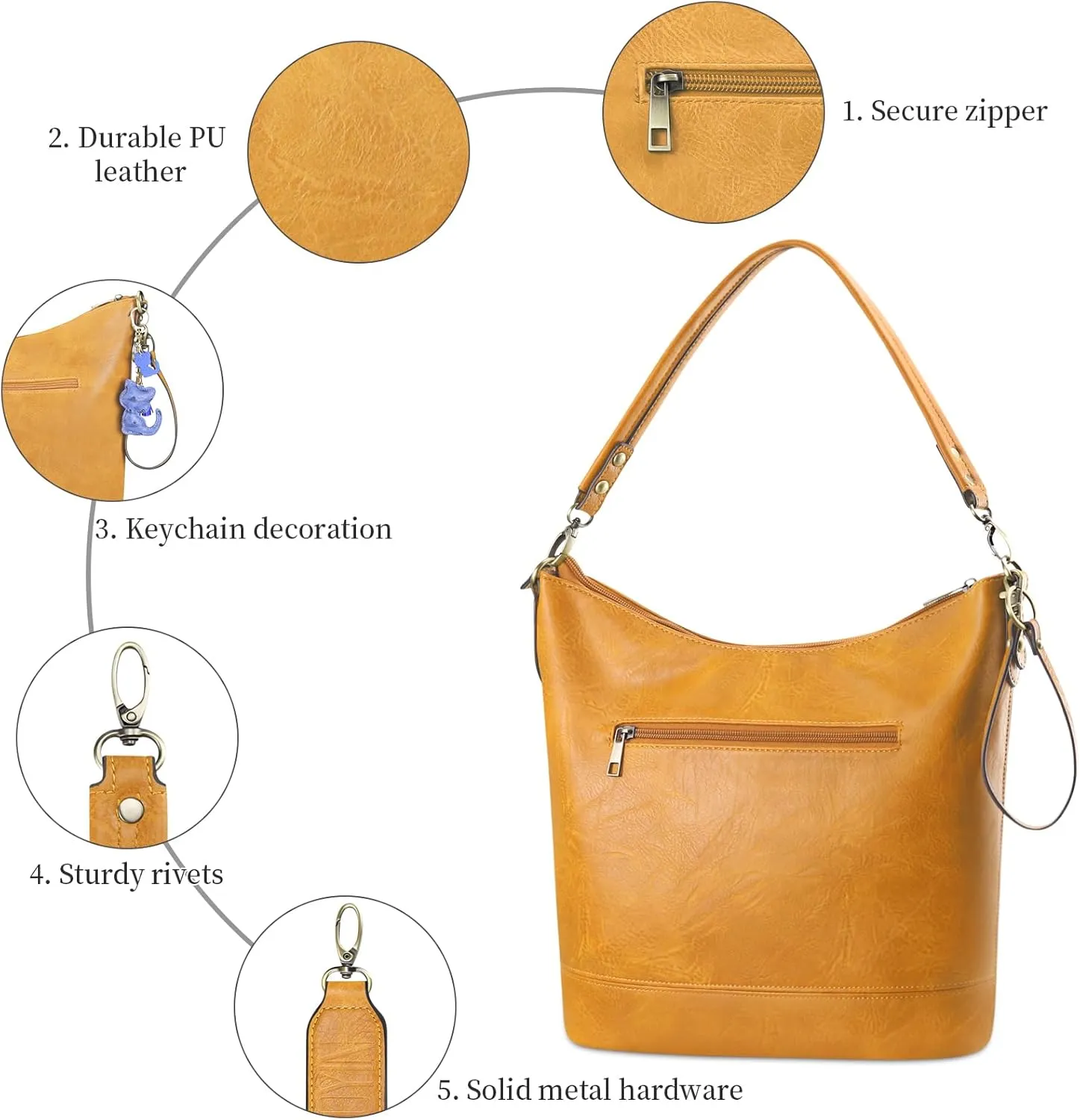 FUKUYIN Purses for Women Large Hobo Handbags Designer Top Handle Satchel Shoulder Purse Soft Faxu Leather Trendy