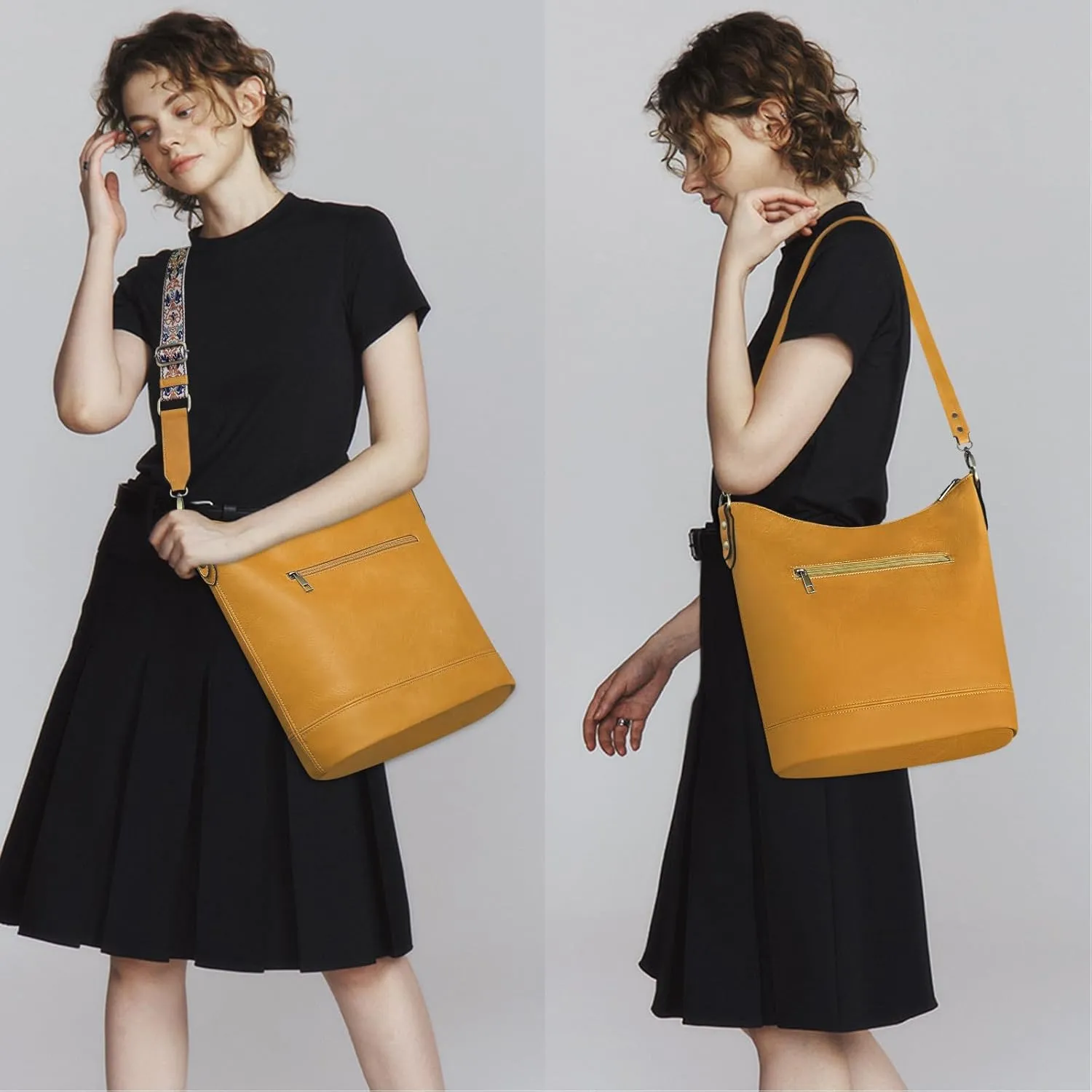 FUKUYIN Purses for Women Large Hobo Handbags Designer Top Handle Satchel Shoulder Purse Soft Faxu Leather Trendy