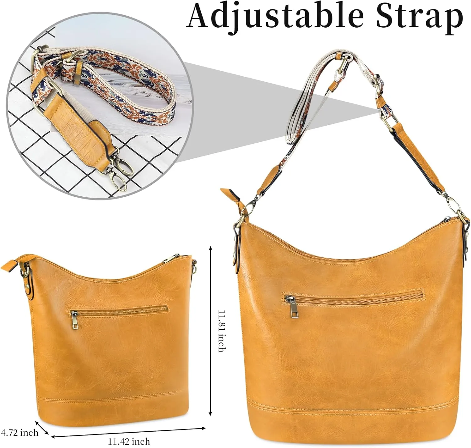 FUKUYIN Purses for Women Large Hobo Handbags Designer Top Handle Satchel Shoulder Purse Soft Faxu Leather Trendy