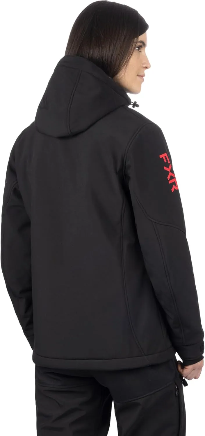 FXR Women's Vertical Pro Insulated Softshell Jacket 2025 (Black/Razz - Large)