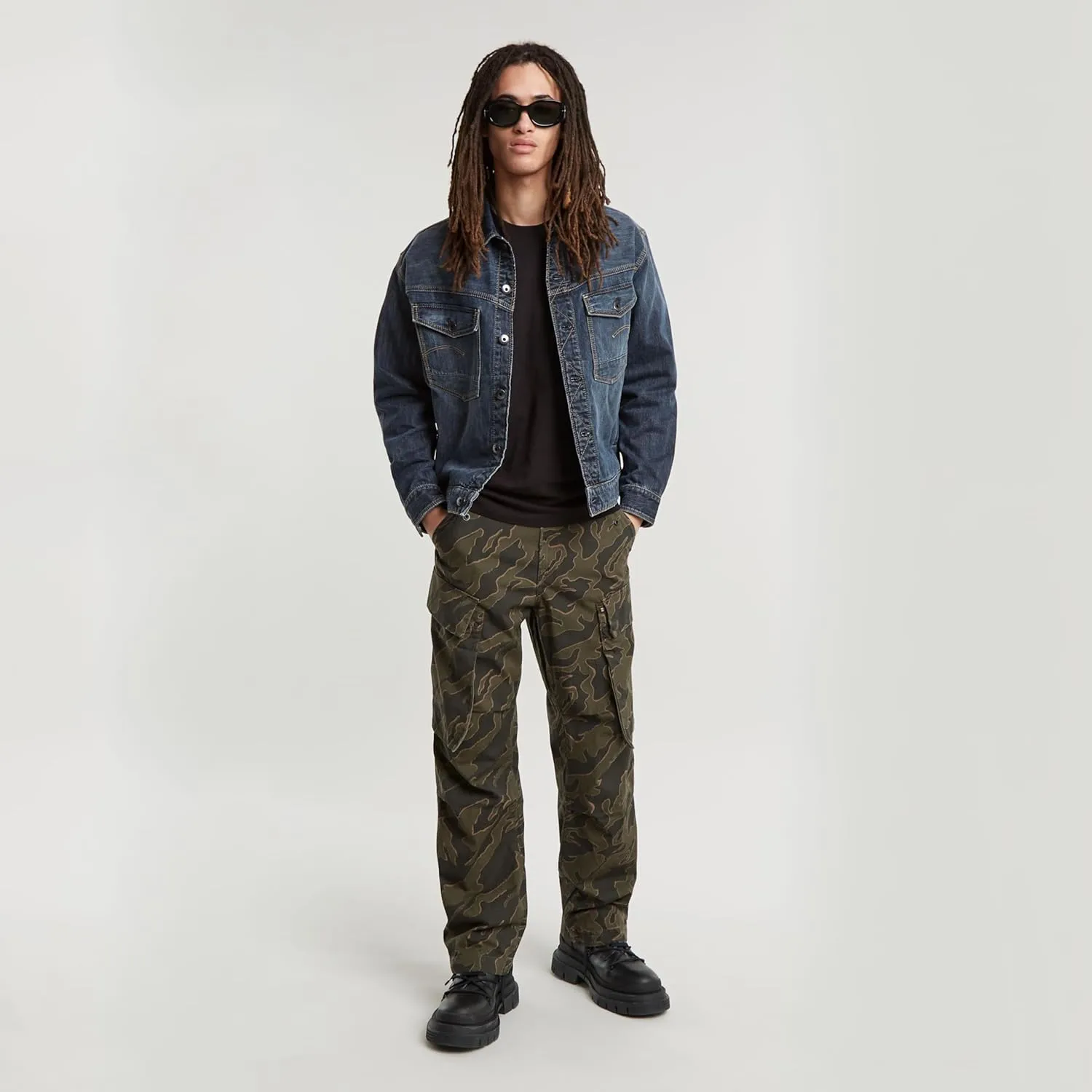 G-STAR Raw - Mens R-3N Regular Straight Cargo 5-Pocket Pants