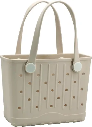 GBB Rubber Large Beach Tote Bag Portable Travel Bag Waterproof Travel Handbags for Beach all Purpose Storage Bags