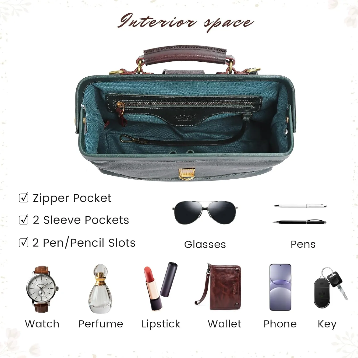 Genuine Leather Doctor Satchel