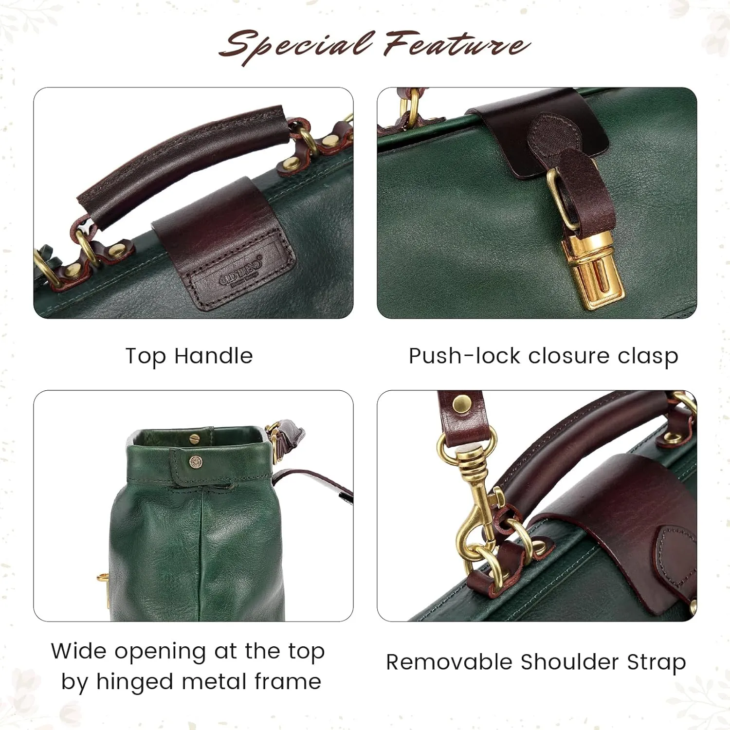 Genuine Leather Doctor Satchel