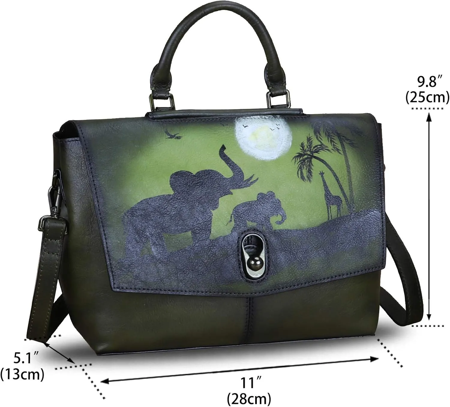 Genuine Leather Satchel Purses Handbags for Women Large Capacity Shoulder Bags Lady Work Top Handle Crossbody Bag