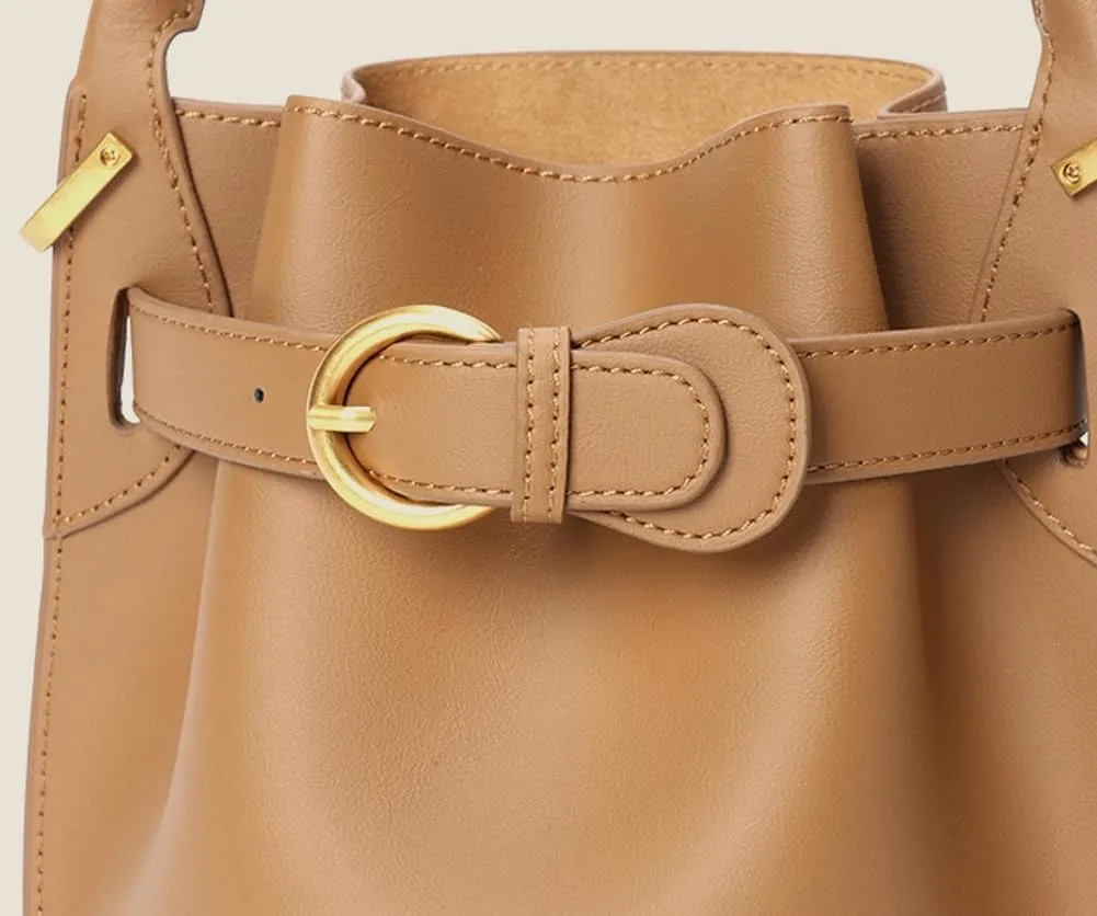 Genuine Leather Shoulder Bag for Women Crossbody Bag Tote Handbag Top-handle Bag for Work Travel