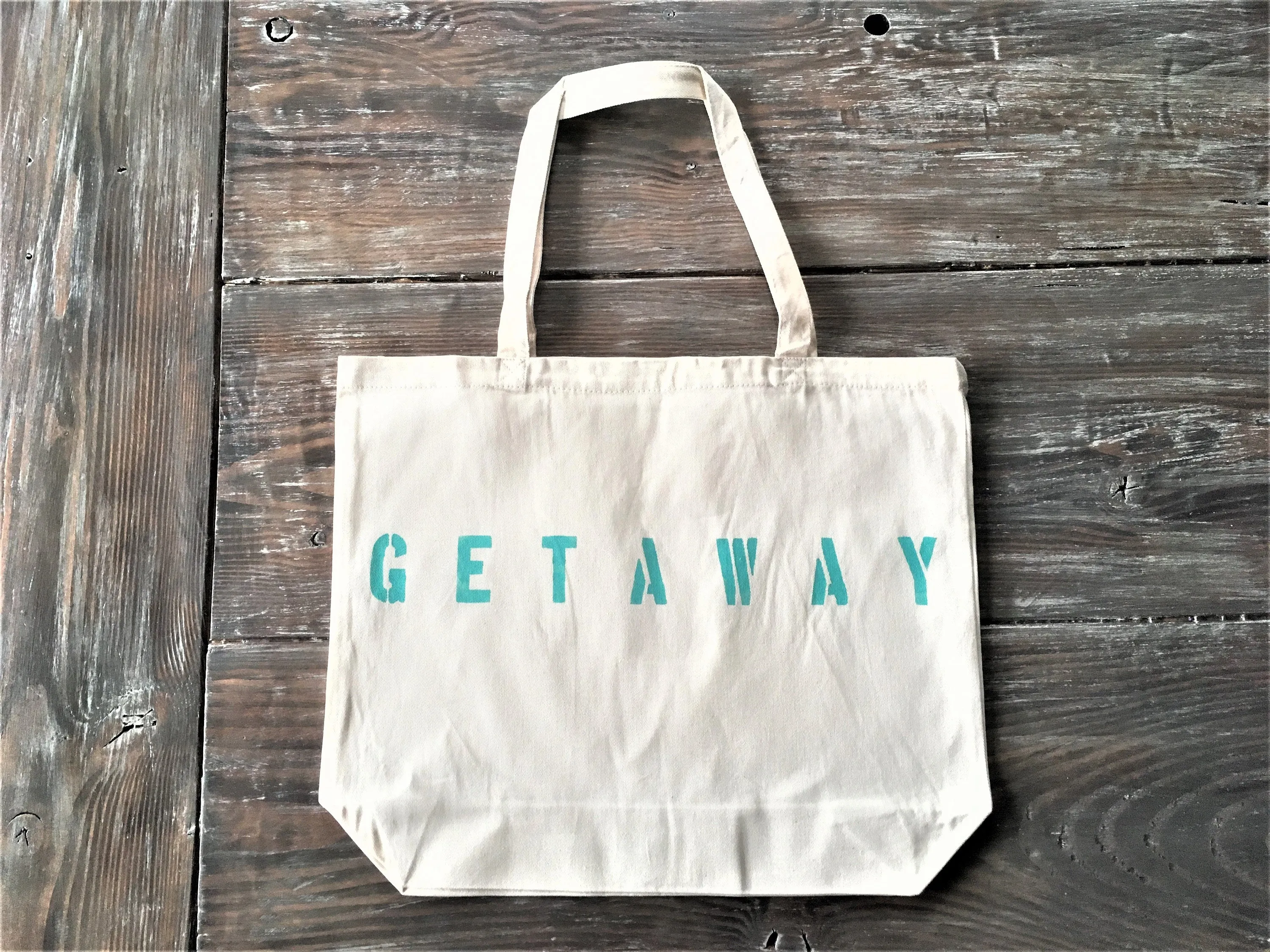 GETAWAY oversized canvas tote