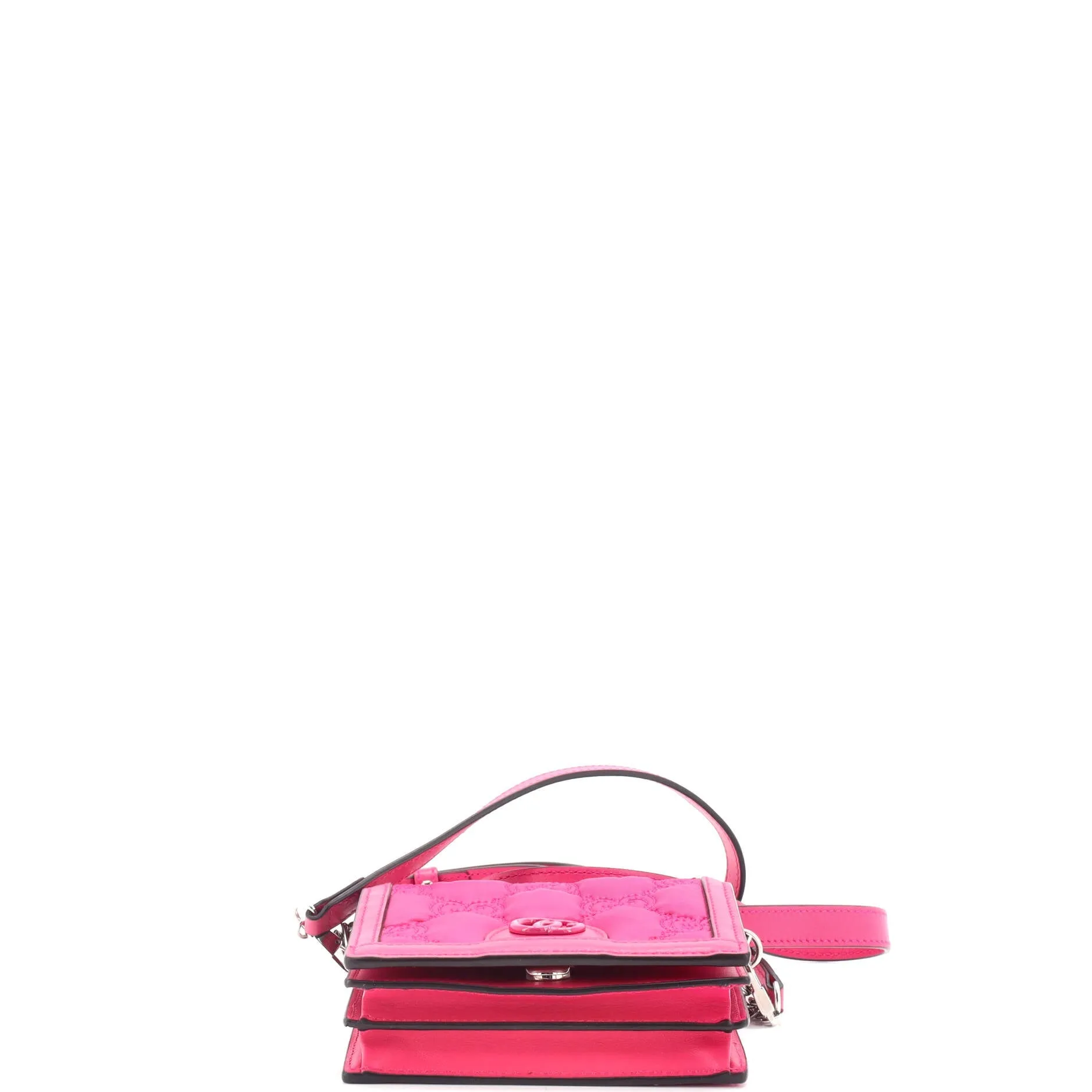 GG Marmont Flap Messenger Bag GG Matelasse Nylon with Leather Mini