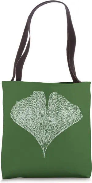 Gingko Leaf - Botanical - Nature Imprint LOGO Tote Bag