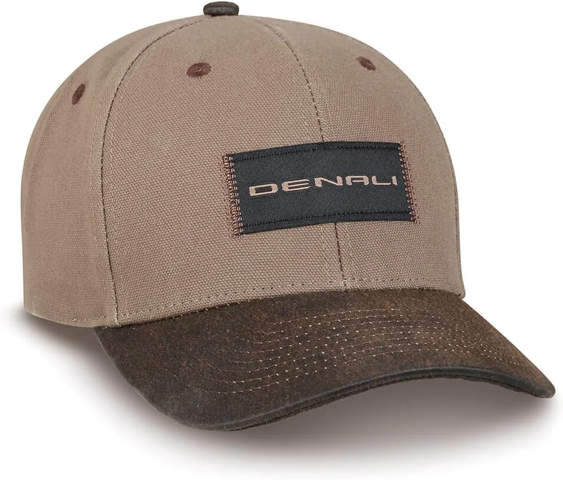 GMC Denali Hat - Khaki Canvas Adjustable Cap - Officially Licensed by GM