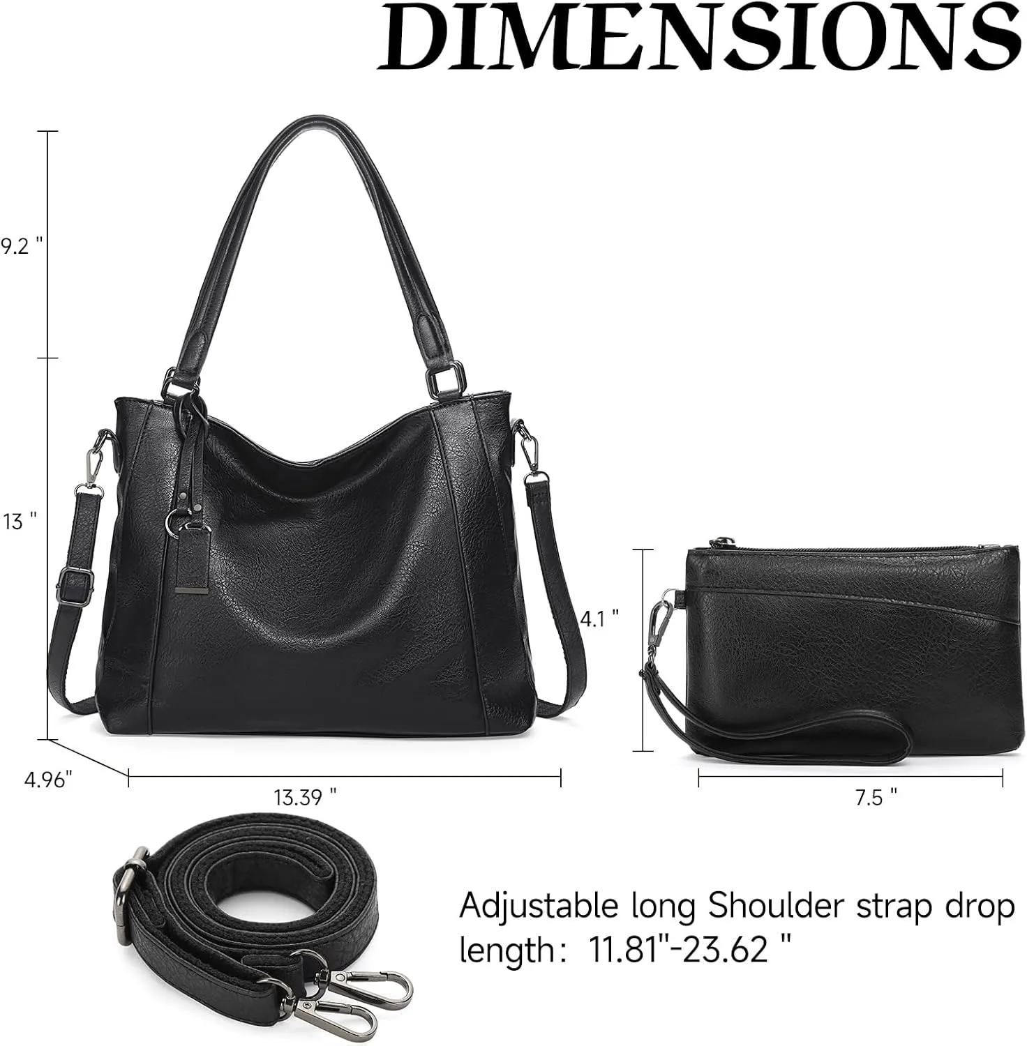 GOIACII Leather Tote Bag for Women - Shoulder Bag with Top Handle