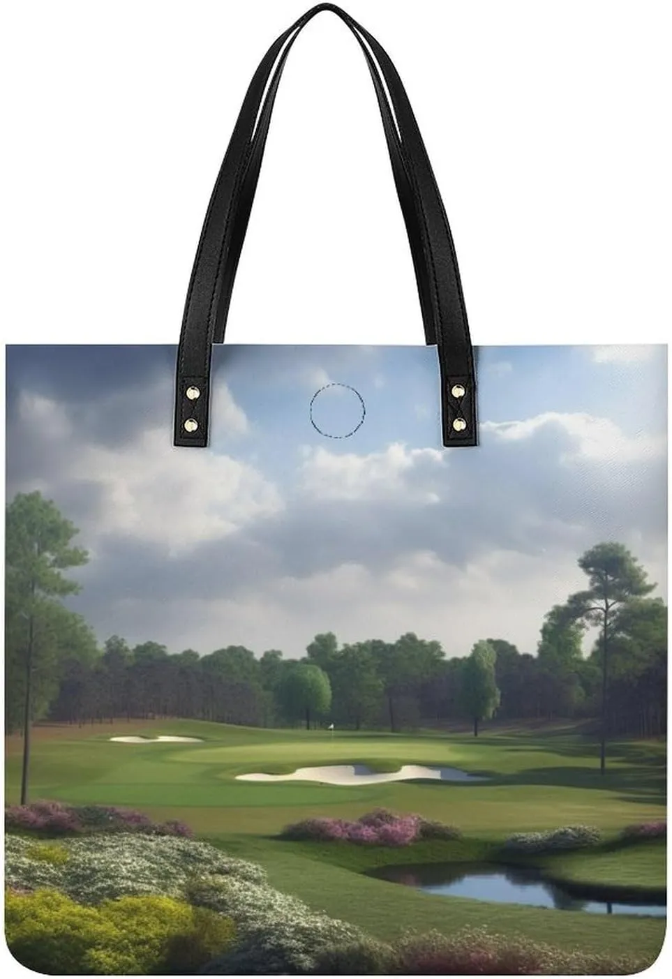 Golf Course Large Leather Handbags Women Fashion Handbag Multifunctional Travel Bag It Is A Great Gift for Mothers, Teachers, Friends, Bridesmaids