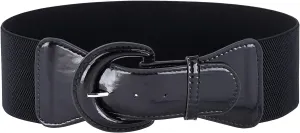 GRACE KARIN Women's Wide Stretchy Cinch Belt 3 Inch Vintage Chunky Buckle Belts S-XXXXL
