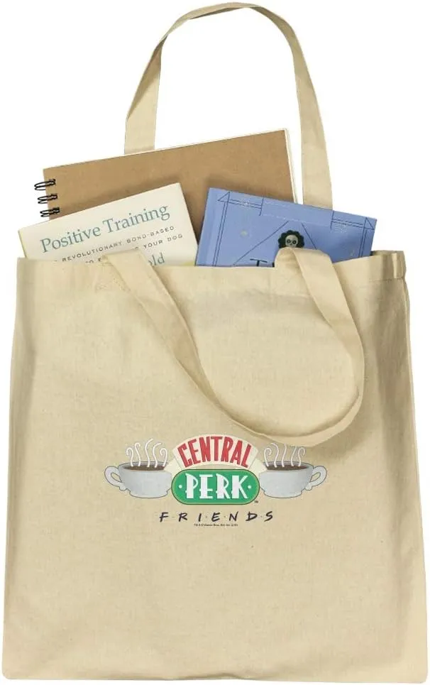 GRAPHICS & MORE Friends Central Perk Logo Grocery Travel Reusable Tote Bag