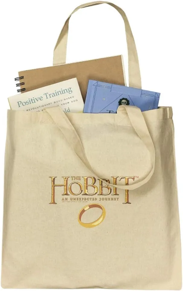 GRAPHICS & MORE The Hobbit An Unexpected Journey Logo Grocery Travel Reusable Tote Bag