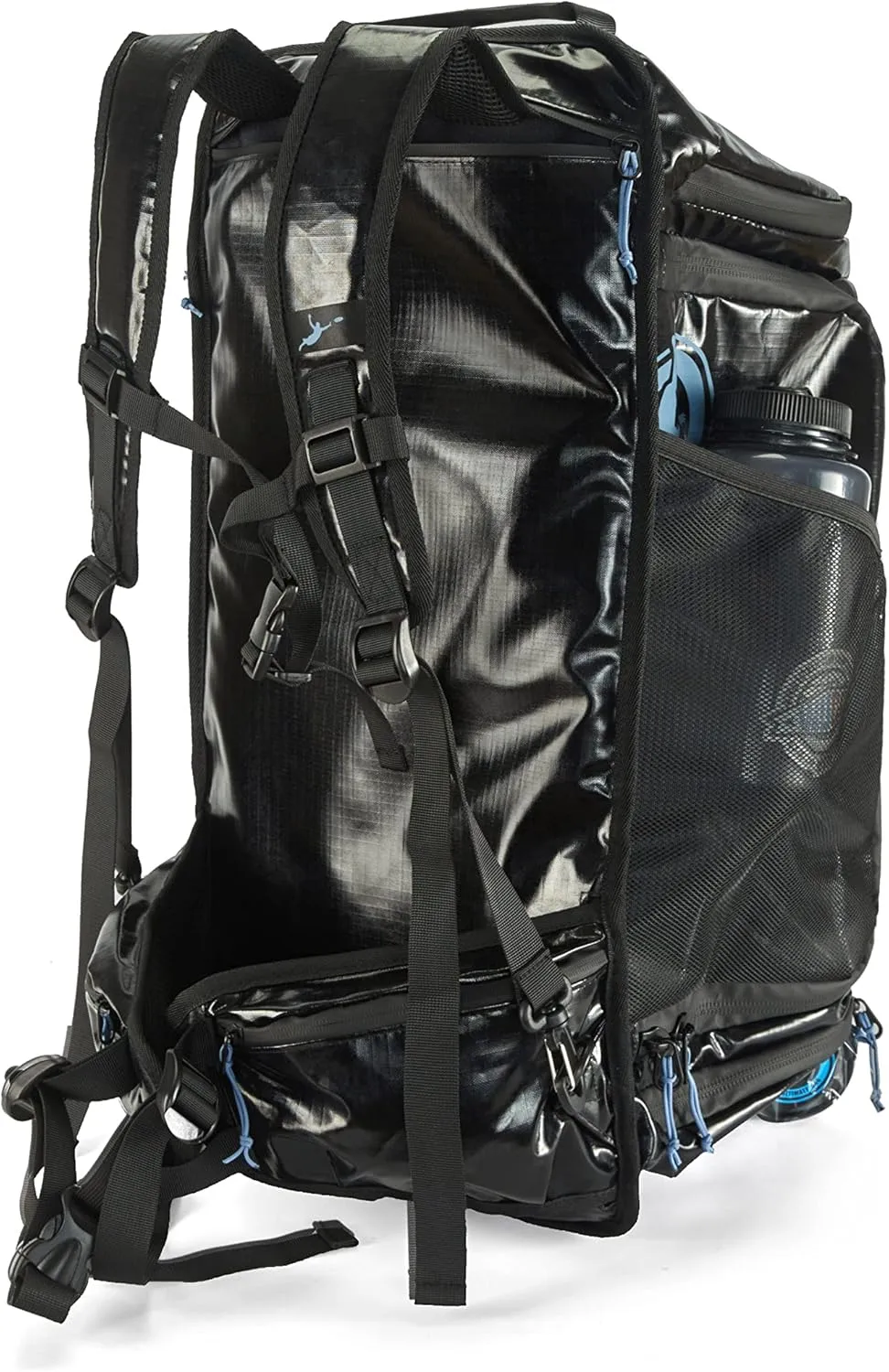 GREATEST Ultimate Frisbee Bag 60 Liter. Built in Insulated Cooler Pocket and Organization Compartments. Waterproof Sports Duffel Backpack for Outdoor Sports Travel & More (MOONLIGHT BLUE)