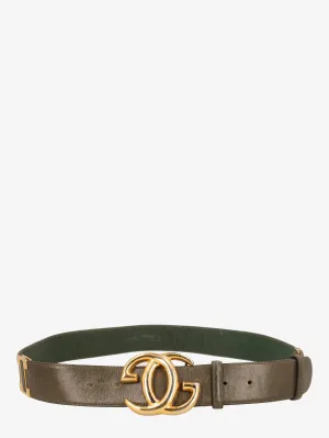 Gucci Vintage Buckle Green Belt