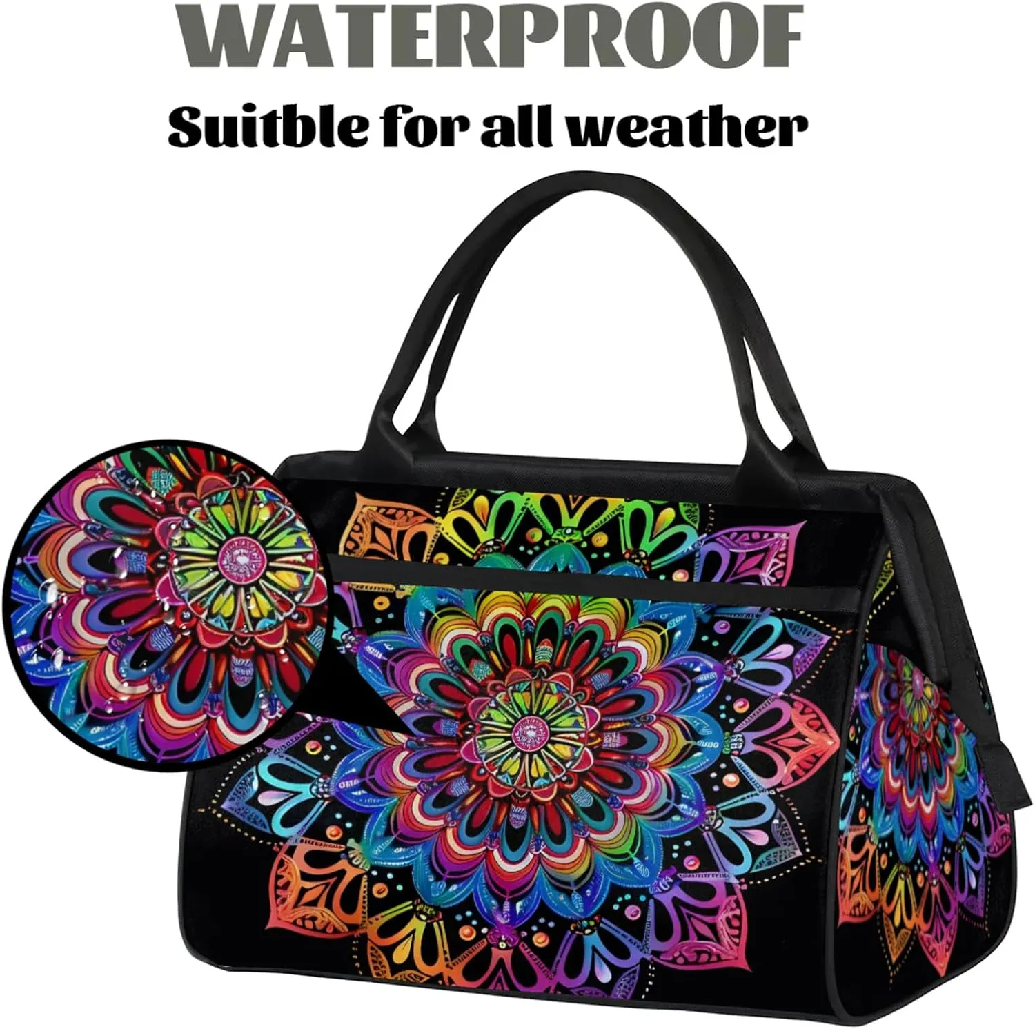 Gym Bag for Women Men, Travel Sports Duffel Bag with Trolley Sleeve Overnight Bag Carry On Tote Bag for Travel Gym Sport