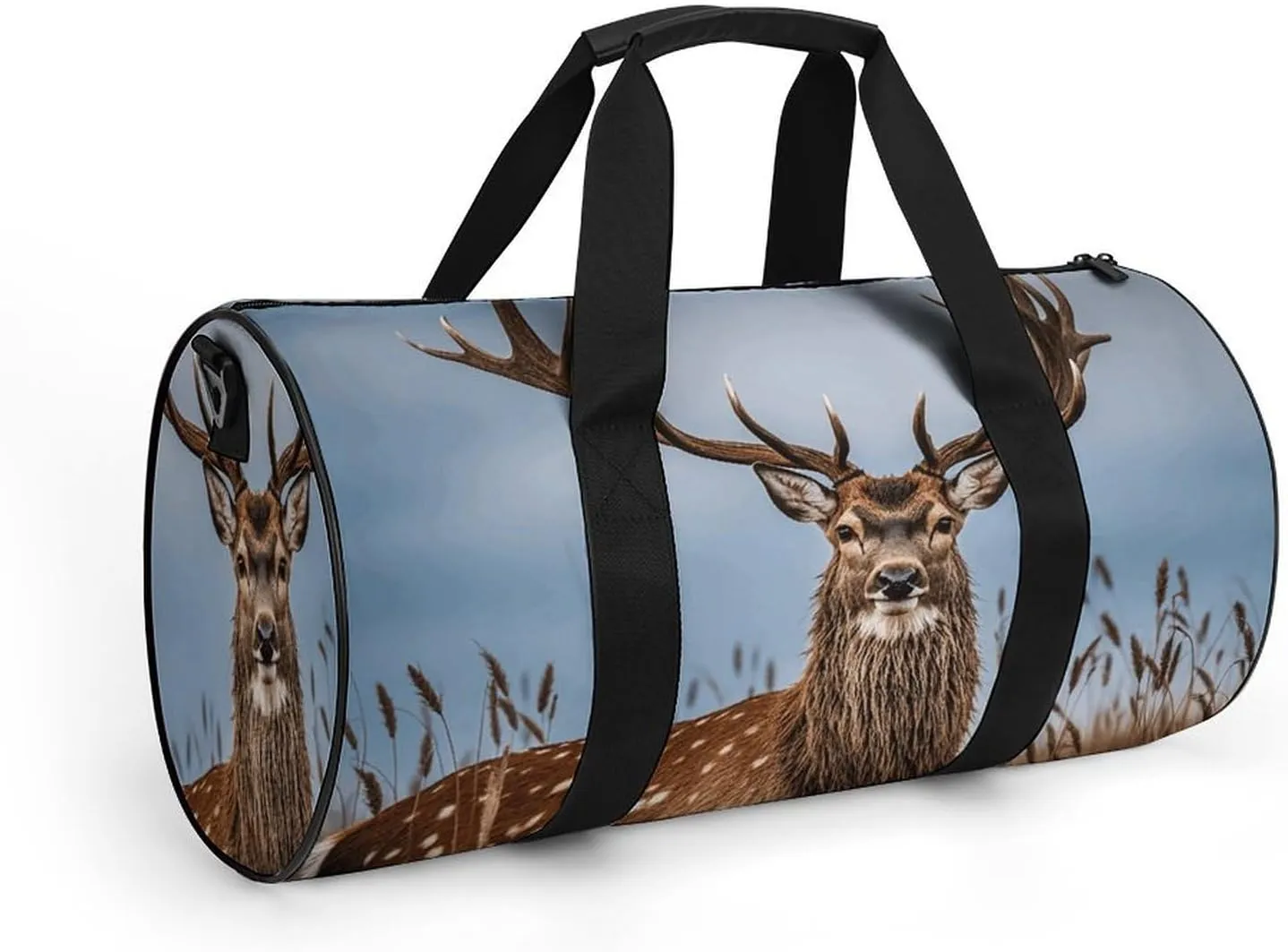 Gym Bags Small Deer Hunting Duffel Bag Overnight Bag with Shoe Compartment Carryon Bag for Men Women