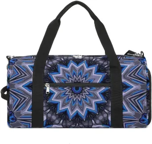 Gym Duffel Bag with Shoe Compartment Wet Pocket, Vintage Ethnic Travel Bag for Men Women, style