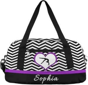Gymnastics Custom Kids Duffel Overnight Dance Bag for Girls Personalized Dance Duffle Bag for Women Girls Customized Kids Gifts