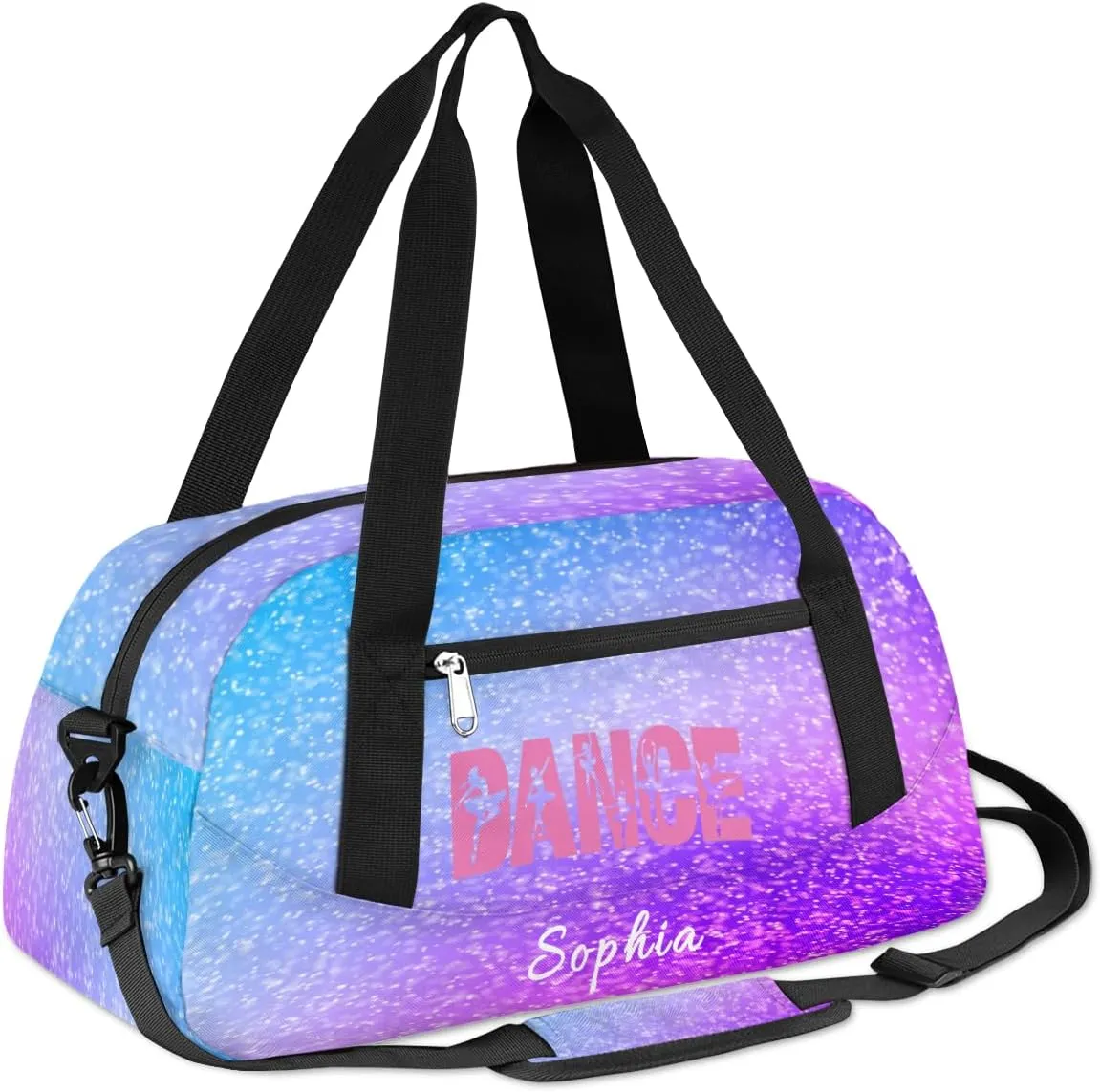 Gymnastics Custom Kids Duffel Overnight Dance Bag for Girls Personalized Dance Duffle Bag for Women Girls Customized Kids Gifts