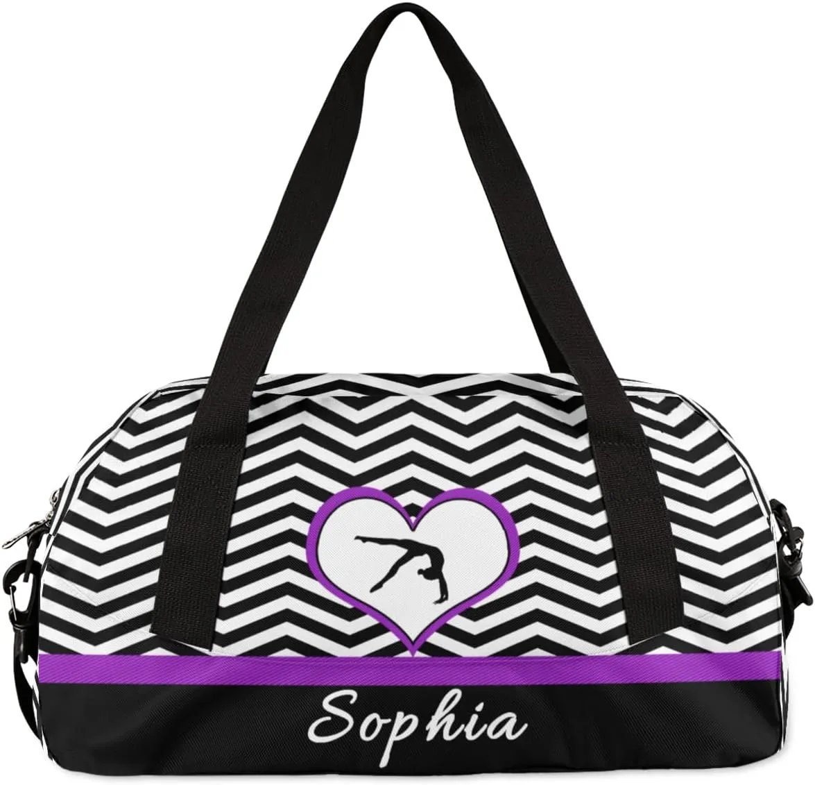 Gymnastics Custom Kids Duffel Overnight Dance Bag for Girls Personalized Dance Duffle Bag for Women Girls Customized Kids Gifts