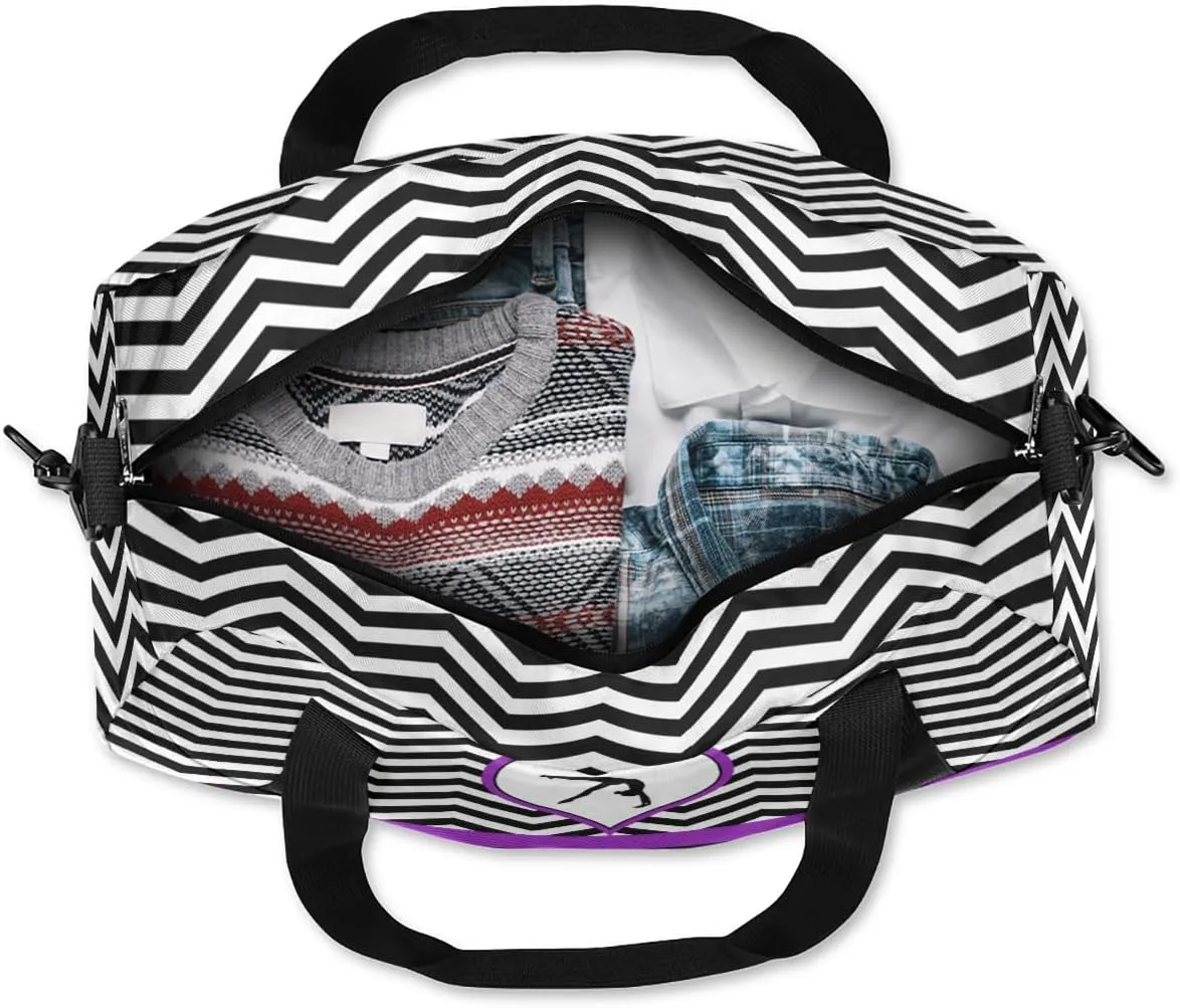 Gymnastics Custom Kids Duffel Overnight Dance Bag for Girls Personalized Dance Duffle Bag for Women Girls Customized Kids Gifts