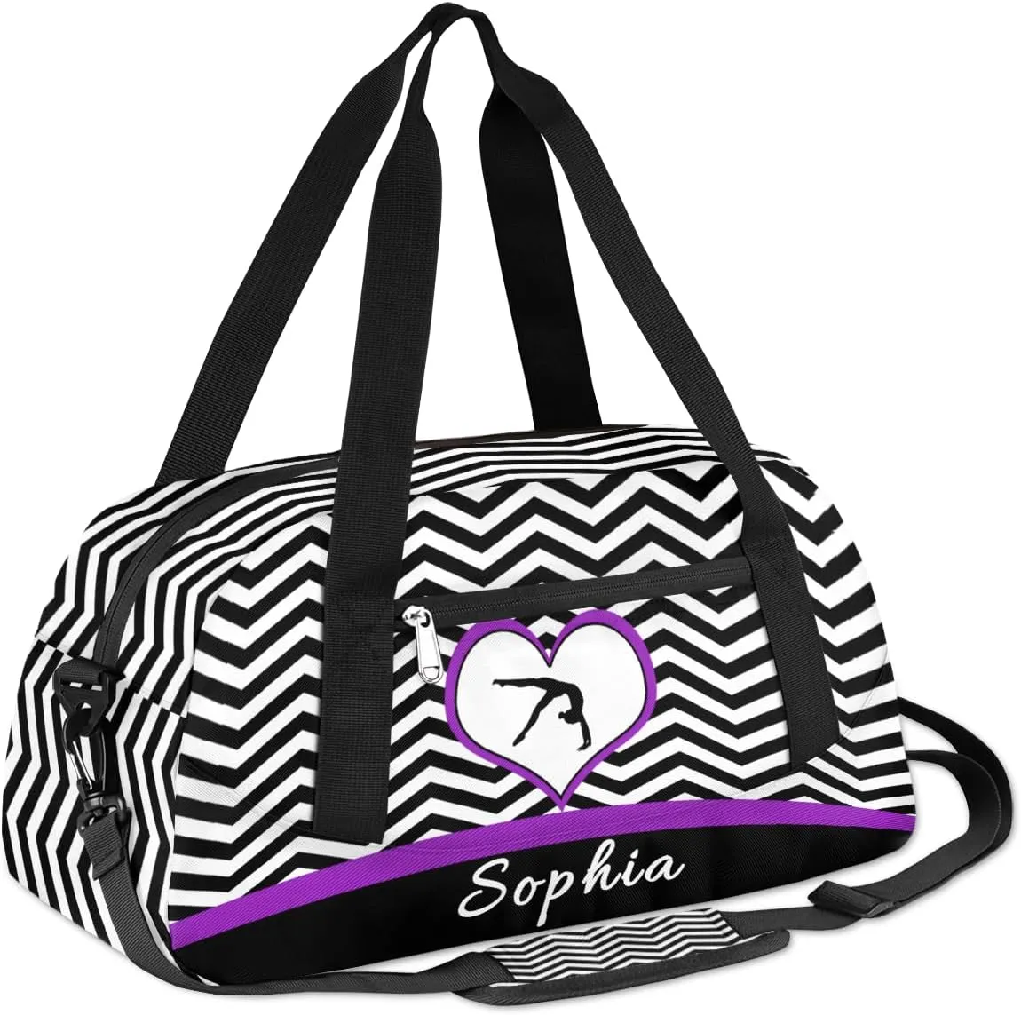 Gymnastics Custom Kids Duffel Overnight Dance Bag for Girls Personalized Dance Duffle Bag for Women Girls Customized Kids Gifts