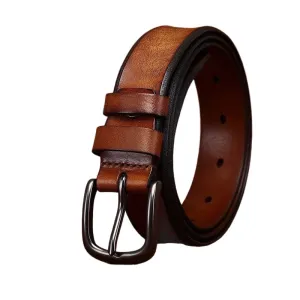 Handmade Women's Width Belts for Jeans with Alloy Buckle -1.1"