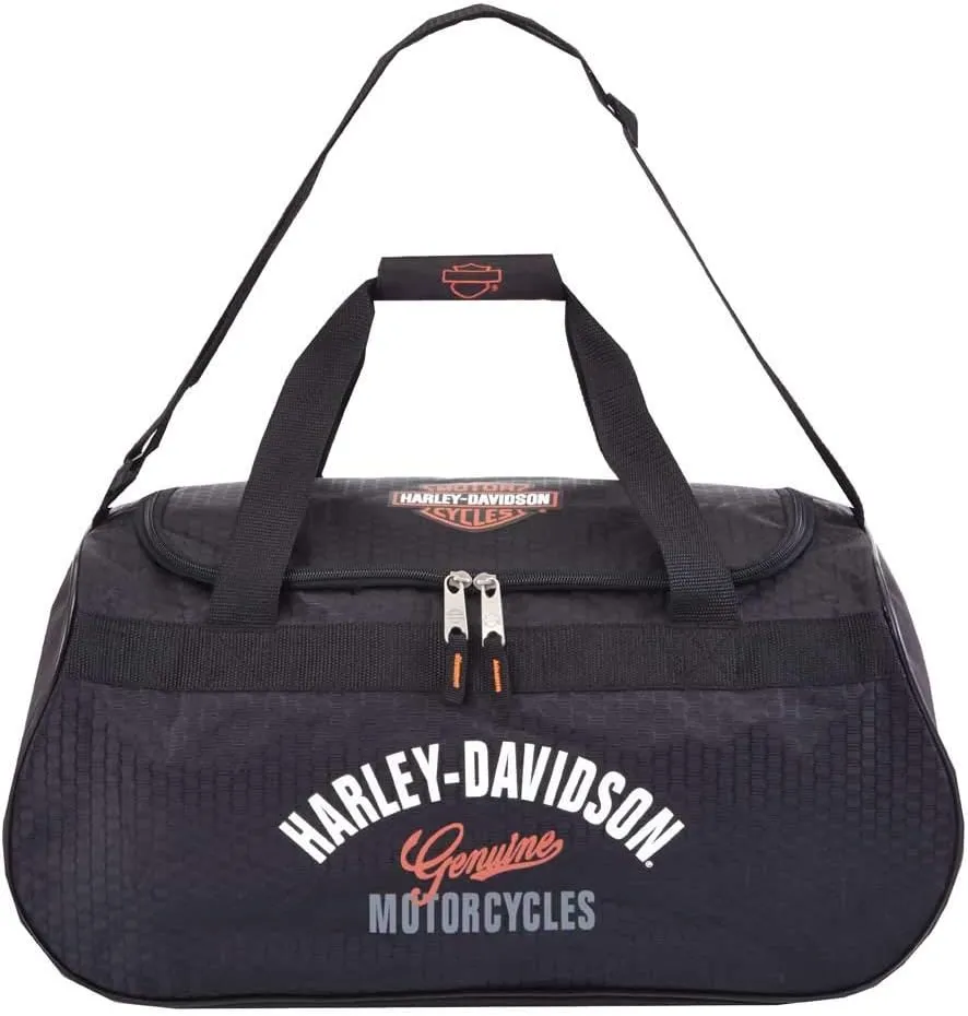 Harley Davidson Logo Sport Duffel (Tail of The Dragon), Black, One Size