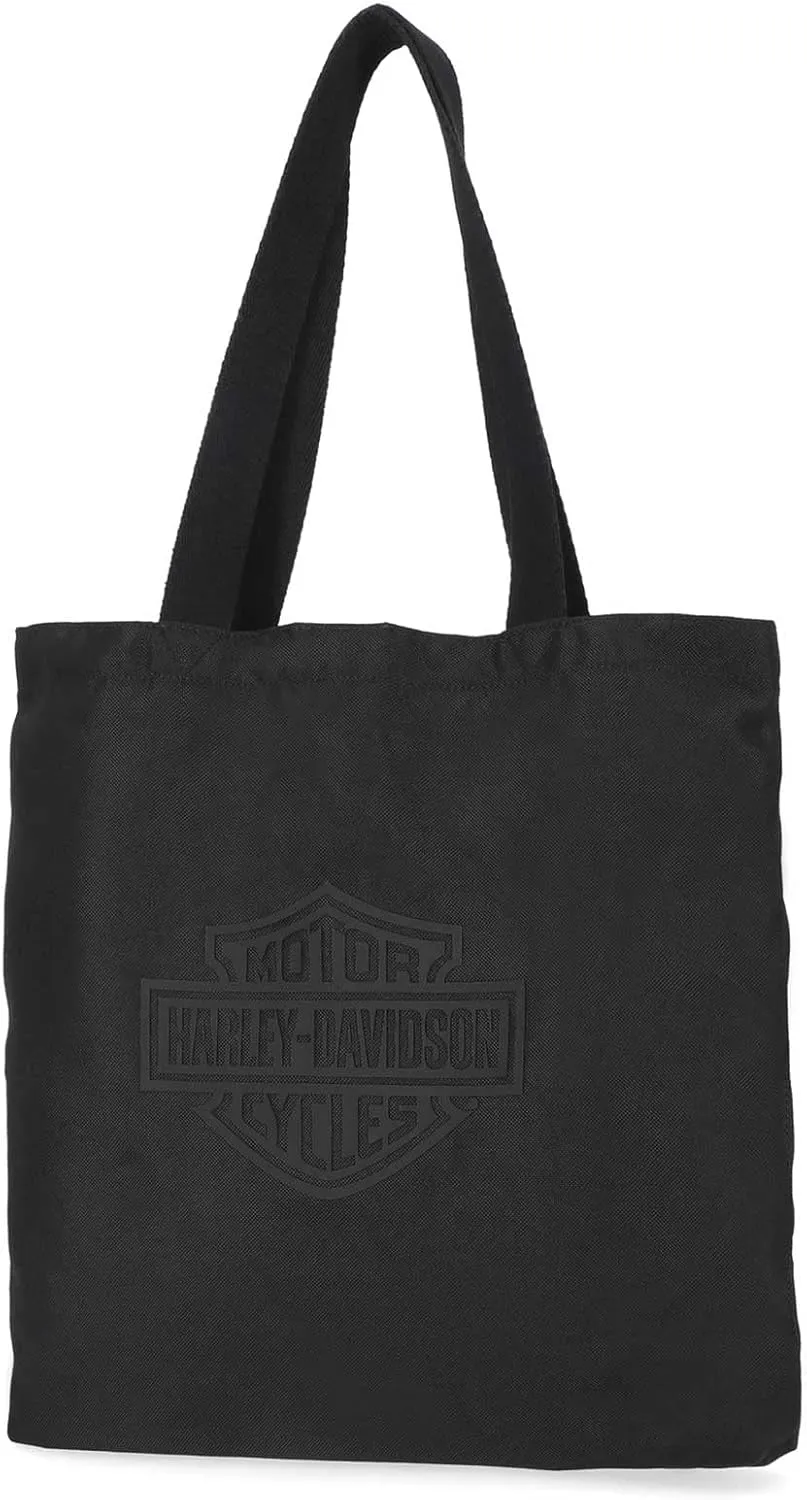 Harley-Davidson Women's Classic Codura Bar & Shield Polyester Tote Bag - Black