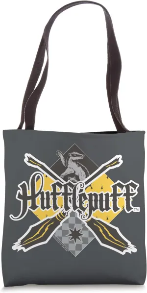 Harry Potter Hufflepuff Broomstick Badger Logo Tote Bag