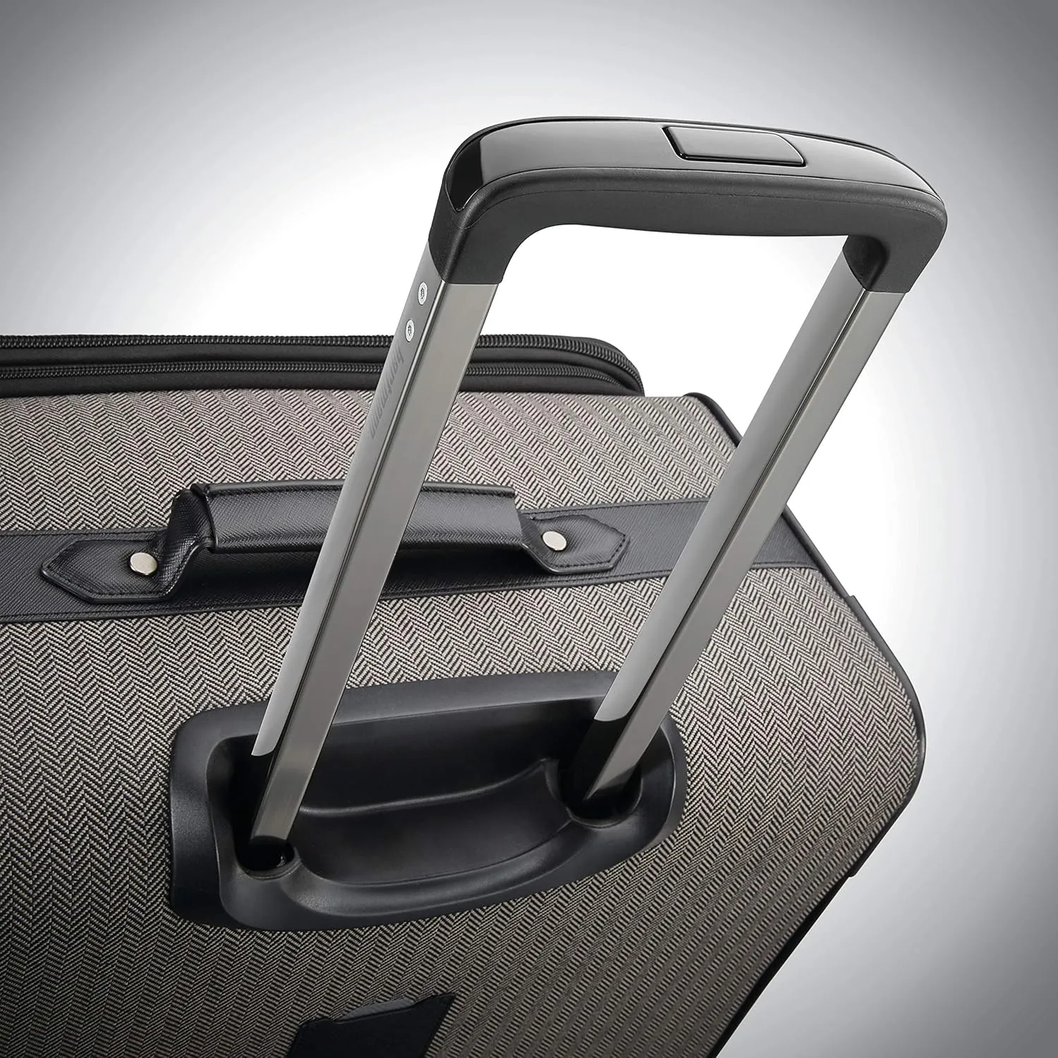 Hartmann Herringbone Deluxe Extended Journey Expandable Spinner, Black, Checked-Large
