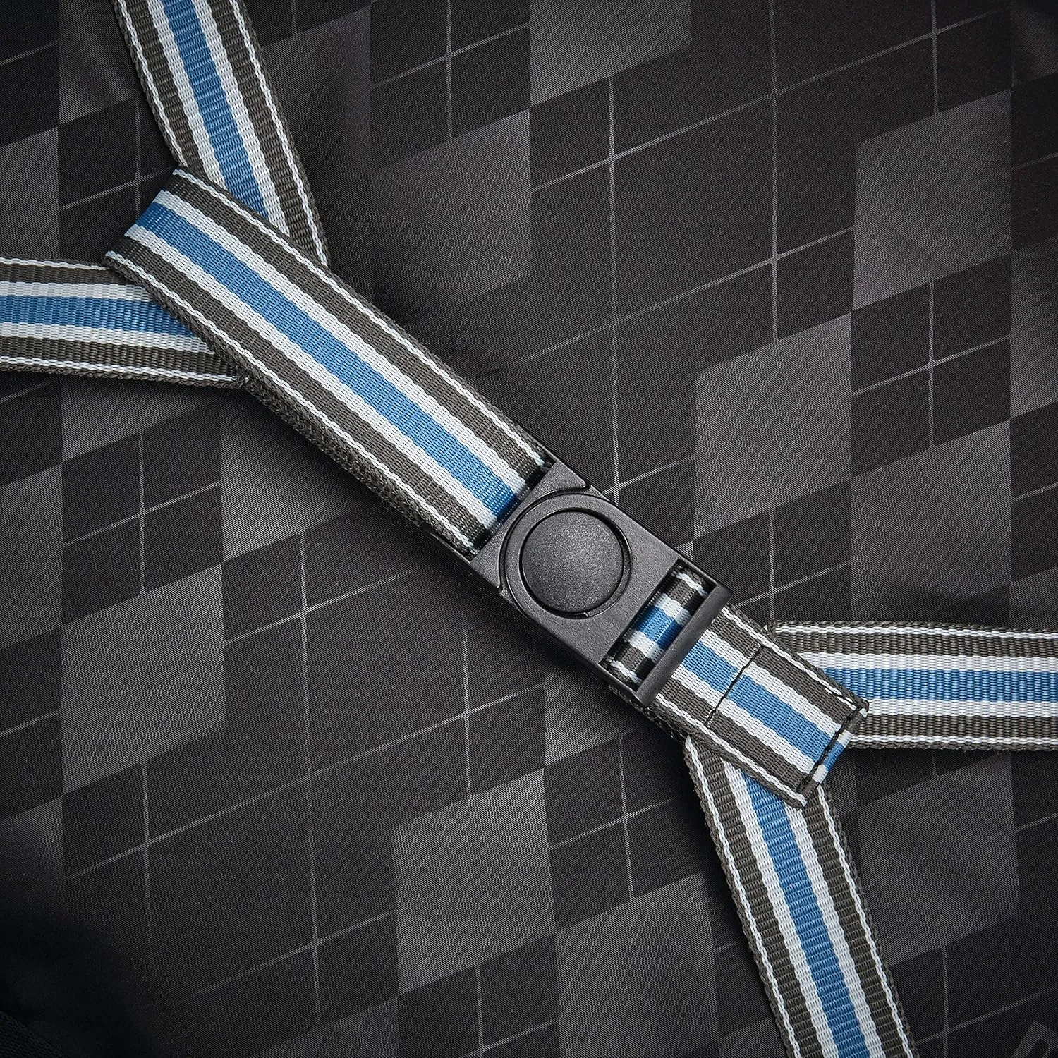 Hartmann Herringbone Deluxe Extended Journey Expandable Spinner, Black, Checked-Large